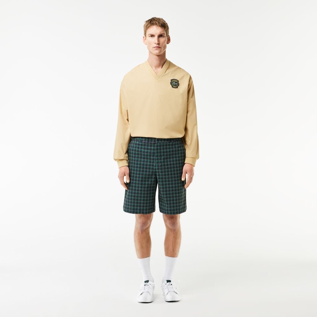 Quần Ngắn Golf Lacoste Nam Dáng Rộng Công Nghệ Ultra-Dry