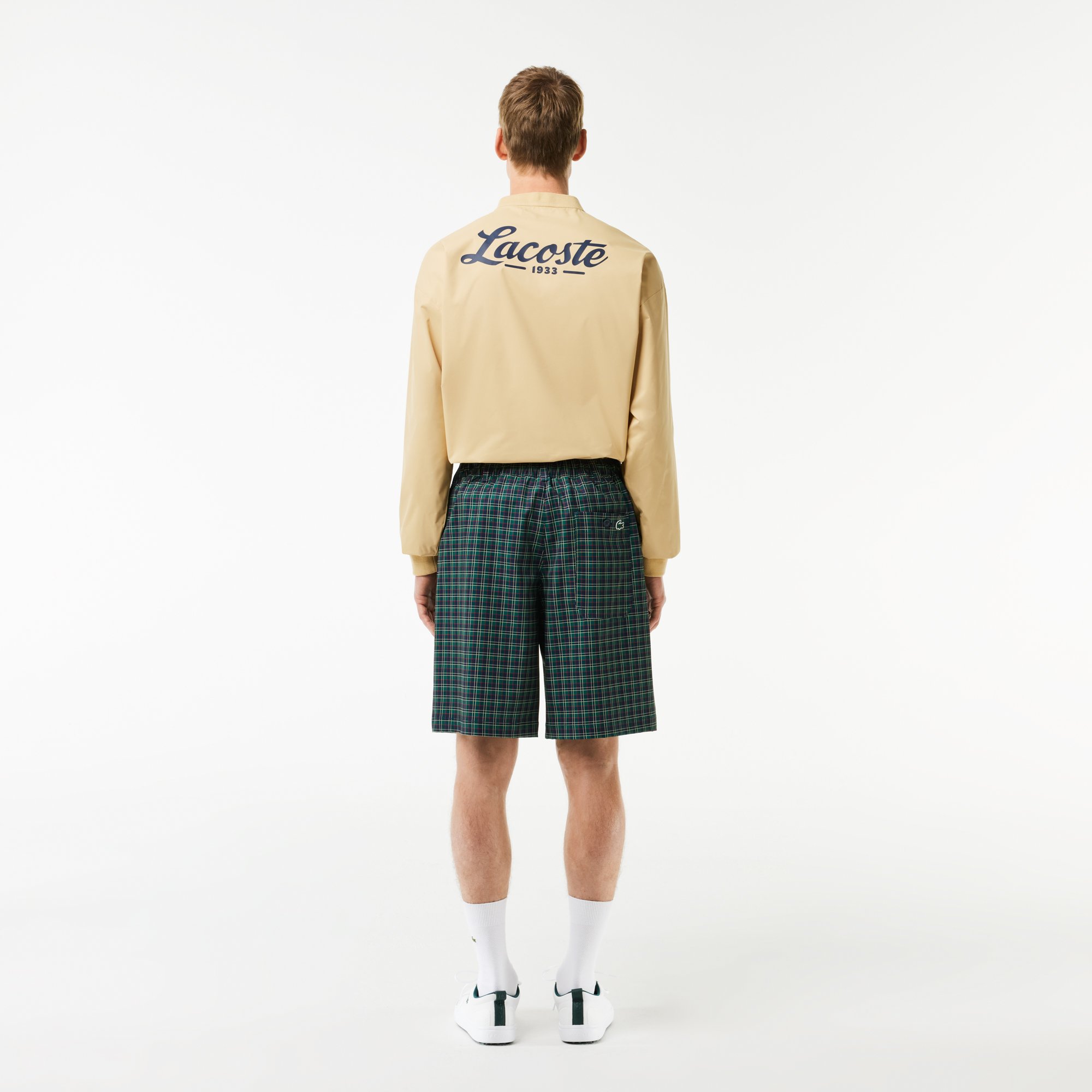 Quần Ngắn Golf Lacoste Nam Dáng Rộng Công Nghệ Ultra-Dry