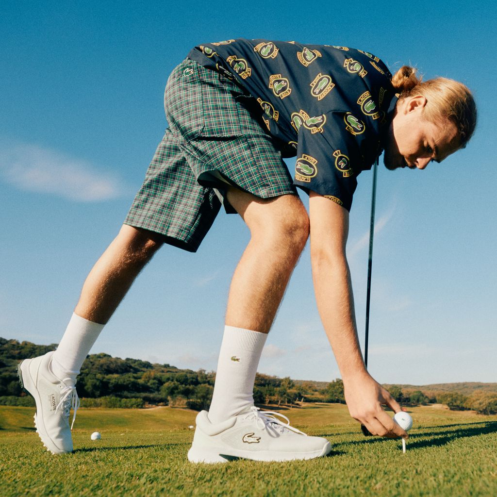 Quần Ngắn Golf Lacoste Nam Dáng Rộng Công Nghệ Ultra-Dry