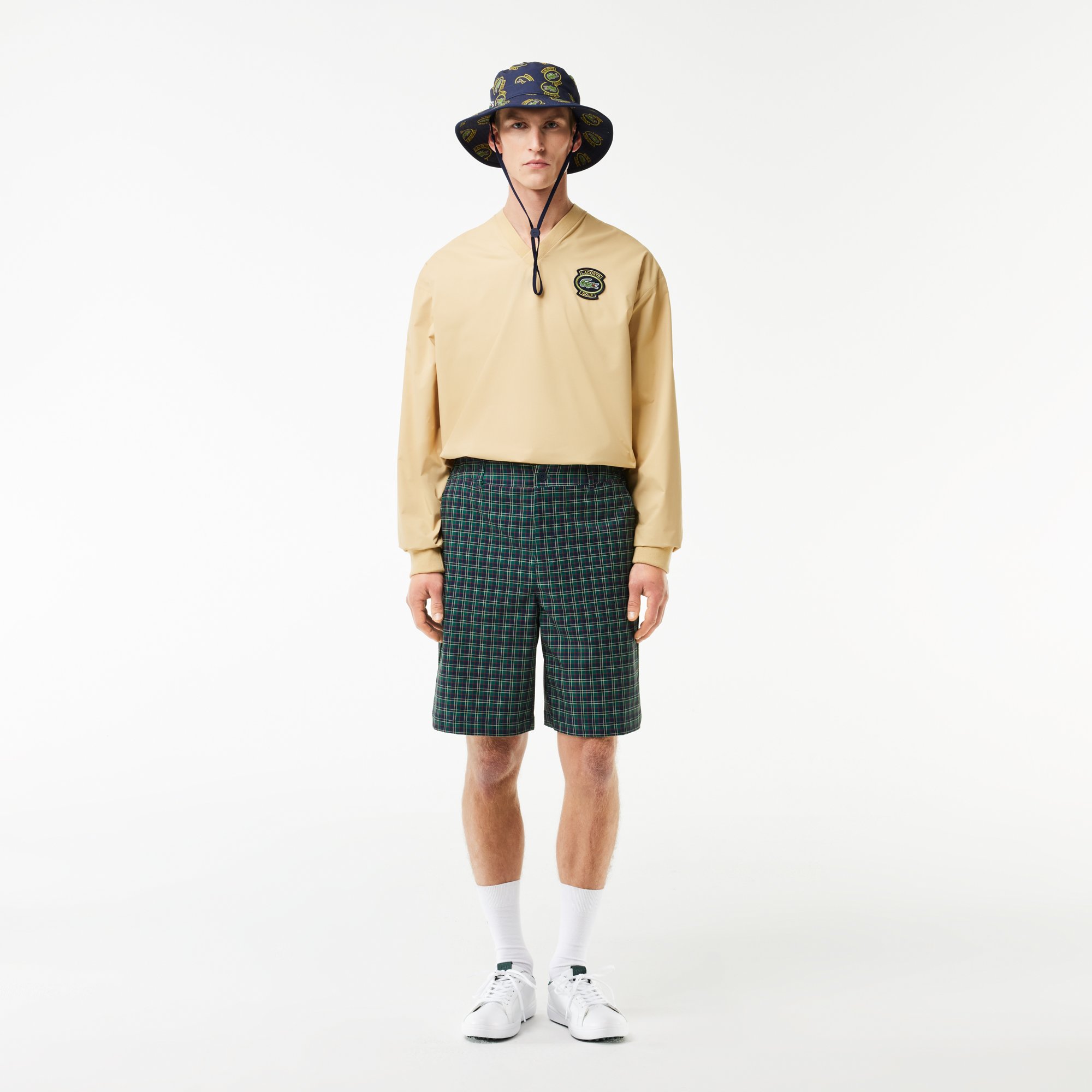 Quần Ngắn Golf Lacoste Nam Dáng Rộng Công Nghệ Ultra-Dry