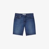 Quần Ngắn Bermuda Lacoste Nam Ôm Dáng Chất Liệu Cotton Denim Co Giãn