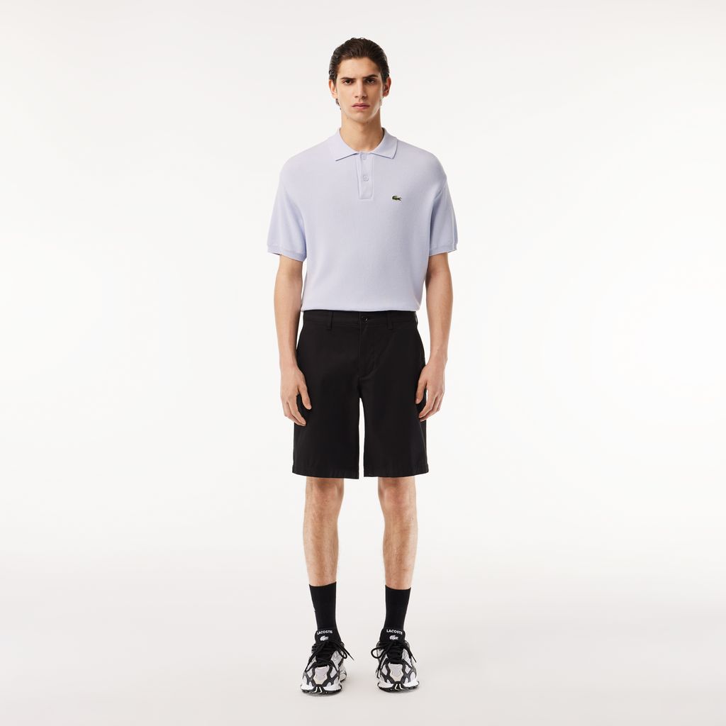 Quần Ngắn Chino Lacoste Nam Ống Suông Chất Liệu Cotton Twill