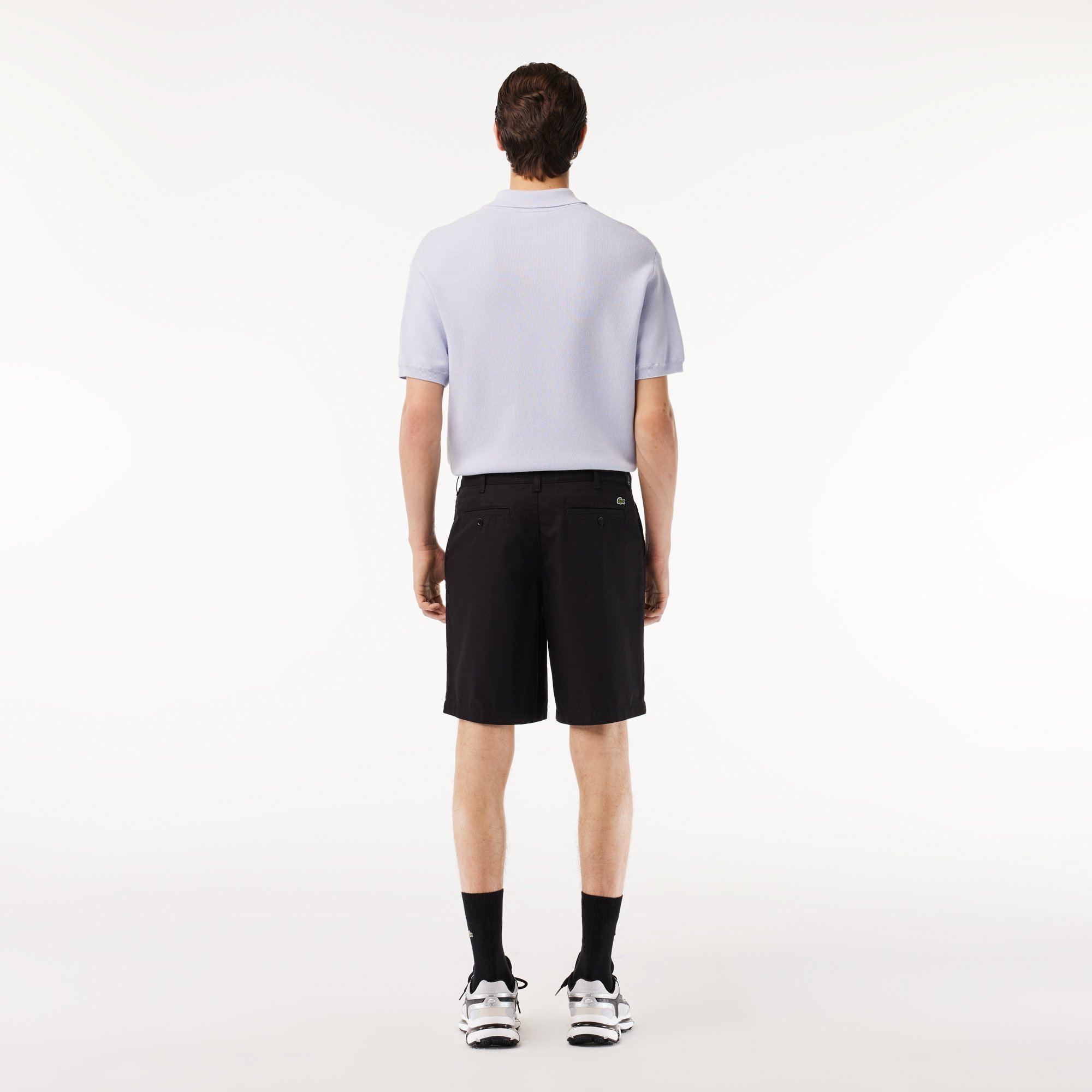 Quần Ngắn Chino Lacoste Nam Ống Suông Chất Liệu Cotton Twill
