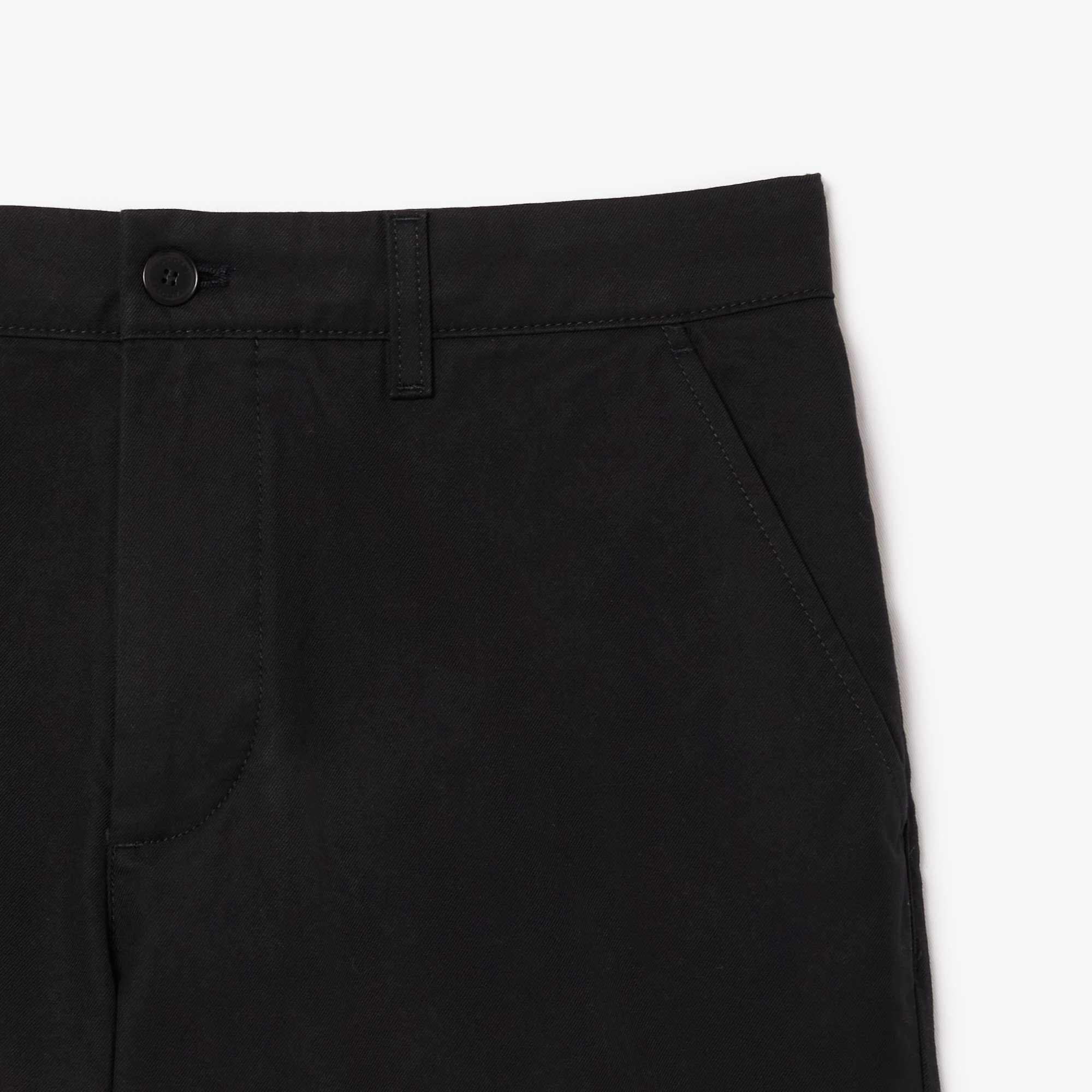 Quần Ngắn Chino Lacoste Nam Ống Suông Chất Liệu Cotton Twill