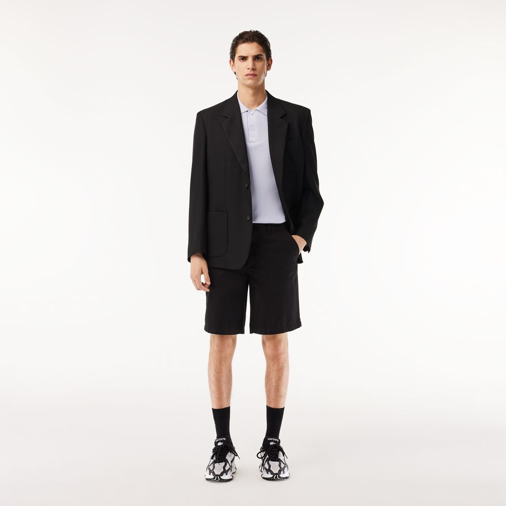 Quần Ngắn Chino Lacoste Nam Ống Suông Chất Liệu Cotton Twill