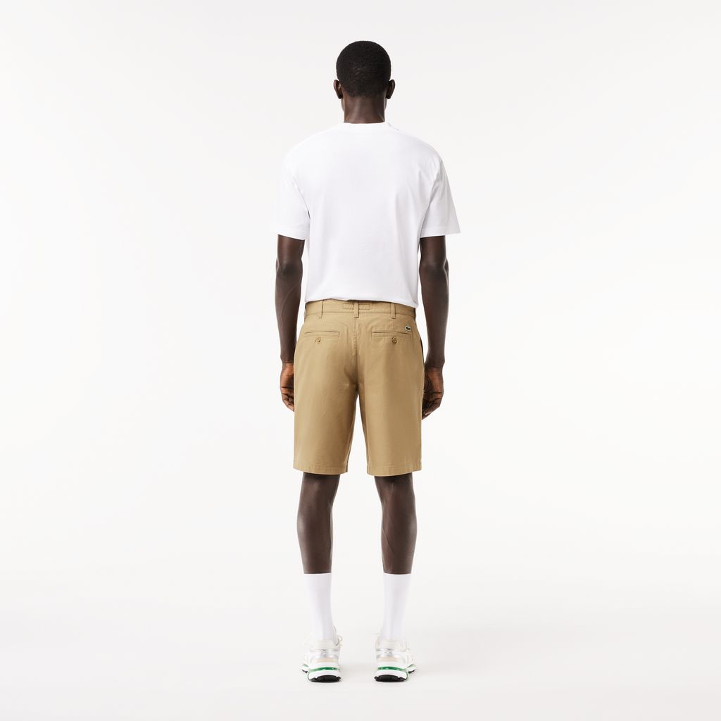 Quần Ngắn Chino Lacoste Nam Ống Suông Chất Liệu Cotton Twill