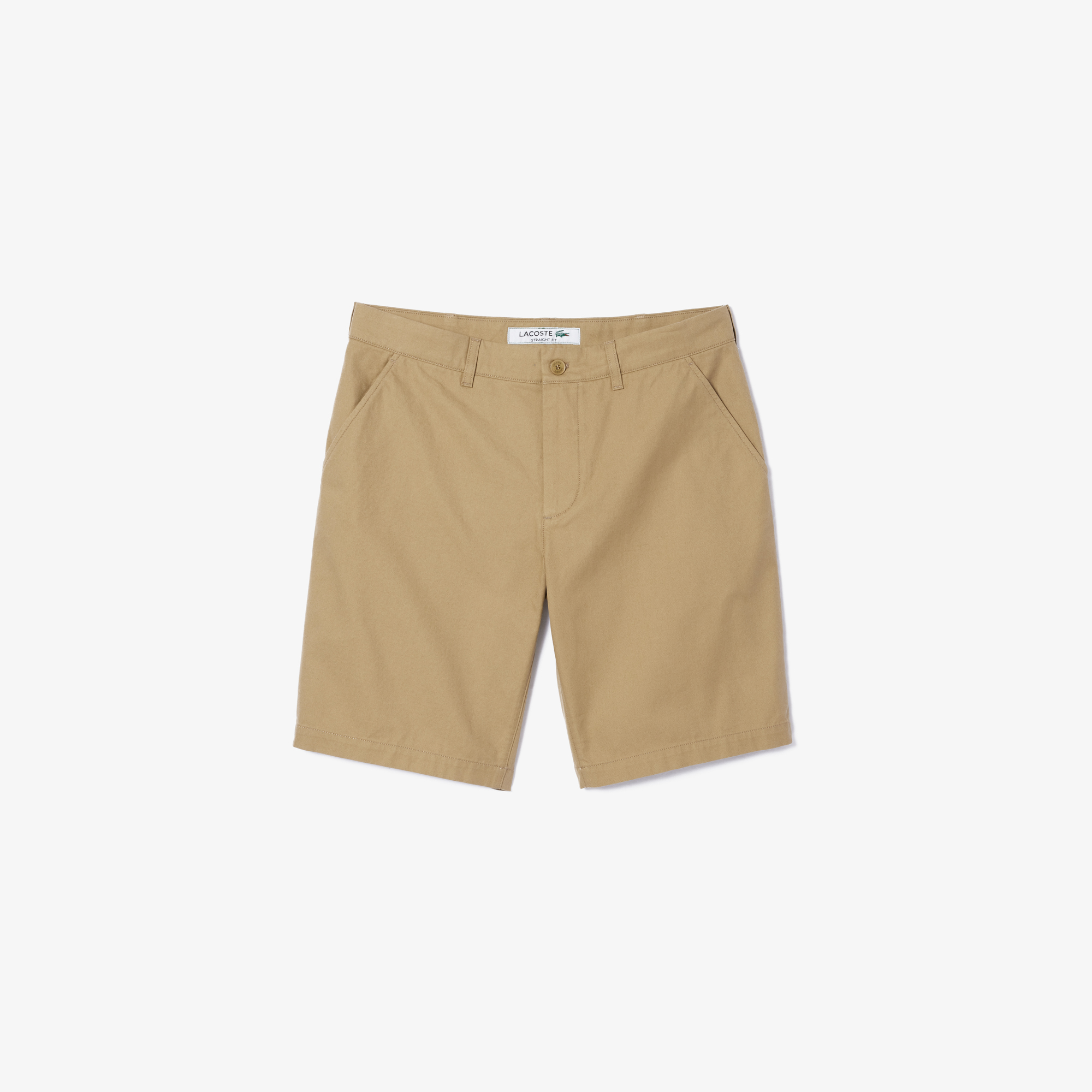 Quần Ngắn Chino Lacoste Nam Ống Suông Chất Liệu Cotton Twill