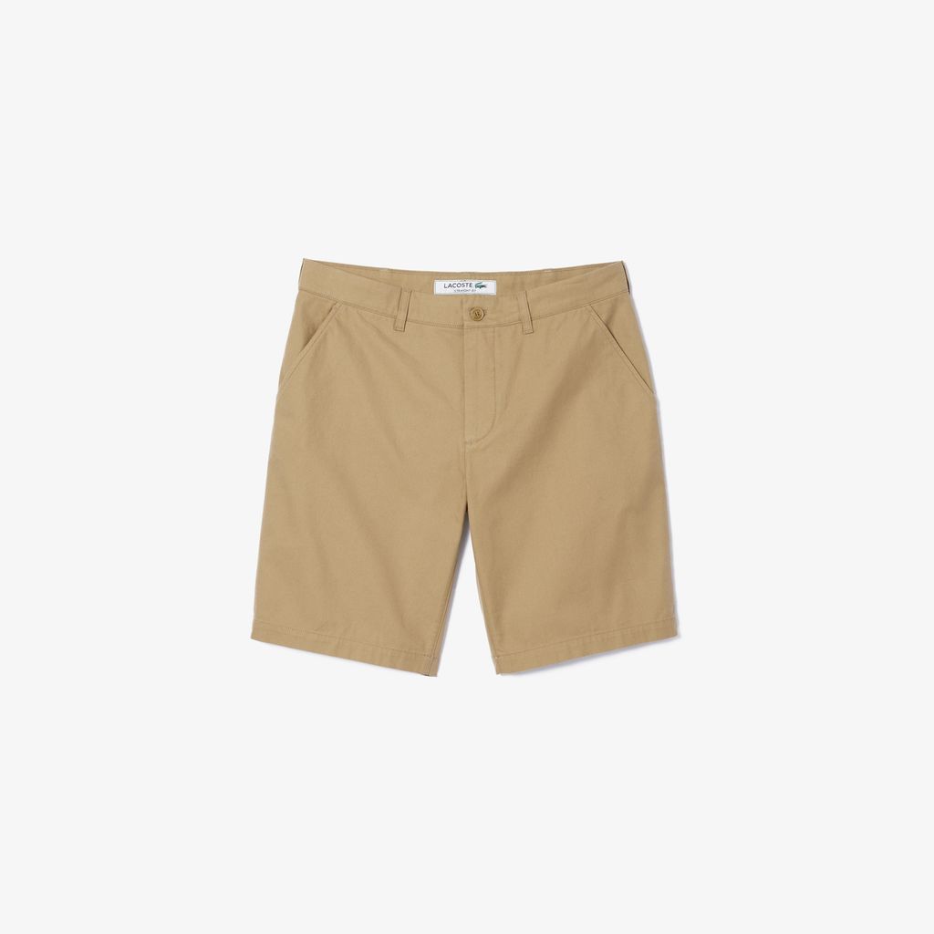 Quần Ngắn Chino Lacoste Nam Ống Suông Chất Liệu Cotton Twill