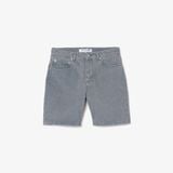 Quần Ngắn Bermuda Lacoste Nam Chất Liệu Denim Nhuộm Hiệu Ứng Washed