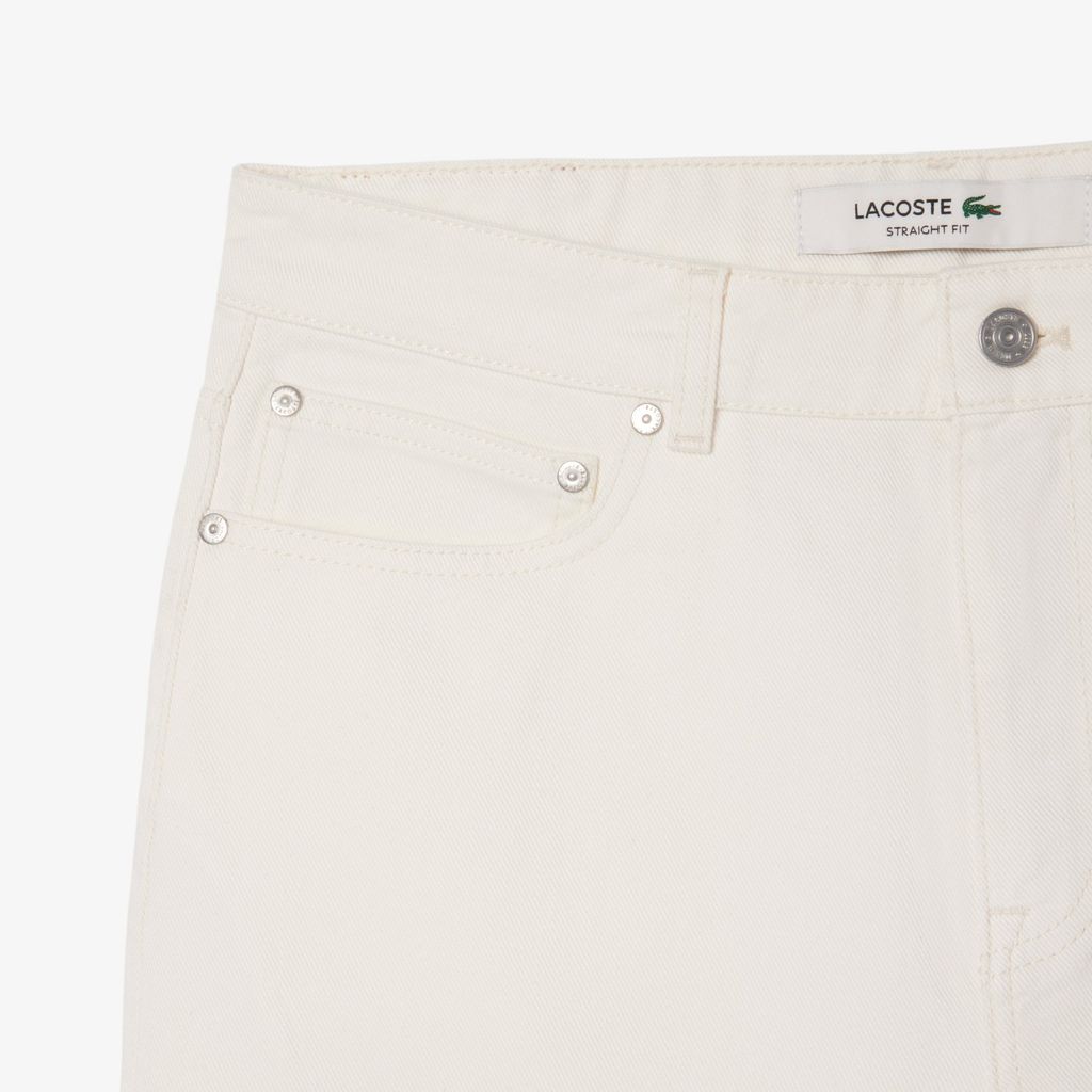 Quần Ngắn Bermuda Lacoste Nam Dáng Thẳng Chất Liệu Denim