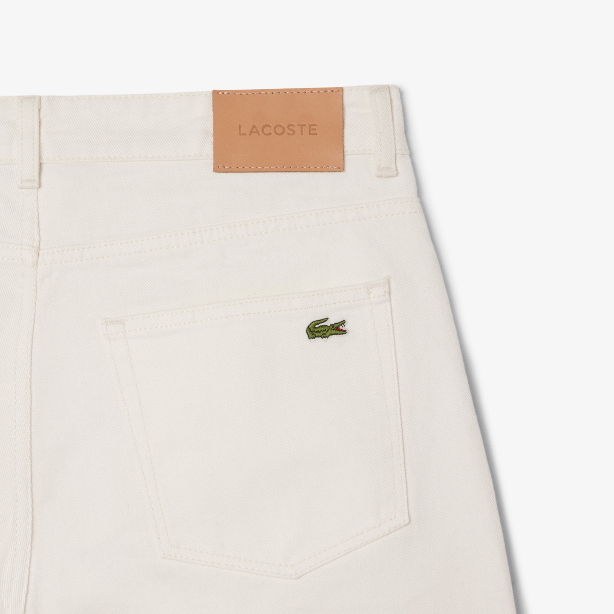 Quần Ngắn Bermuda Lacoste Nam Dáng Thẳng Chất Liệu Denim