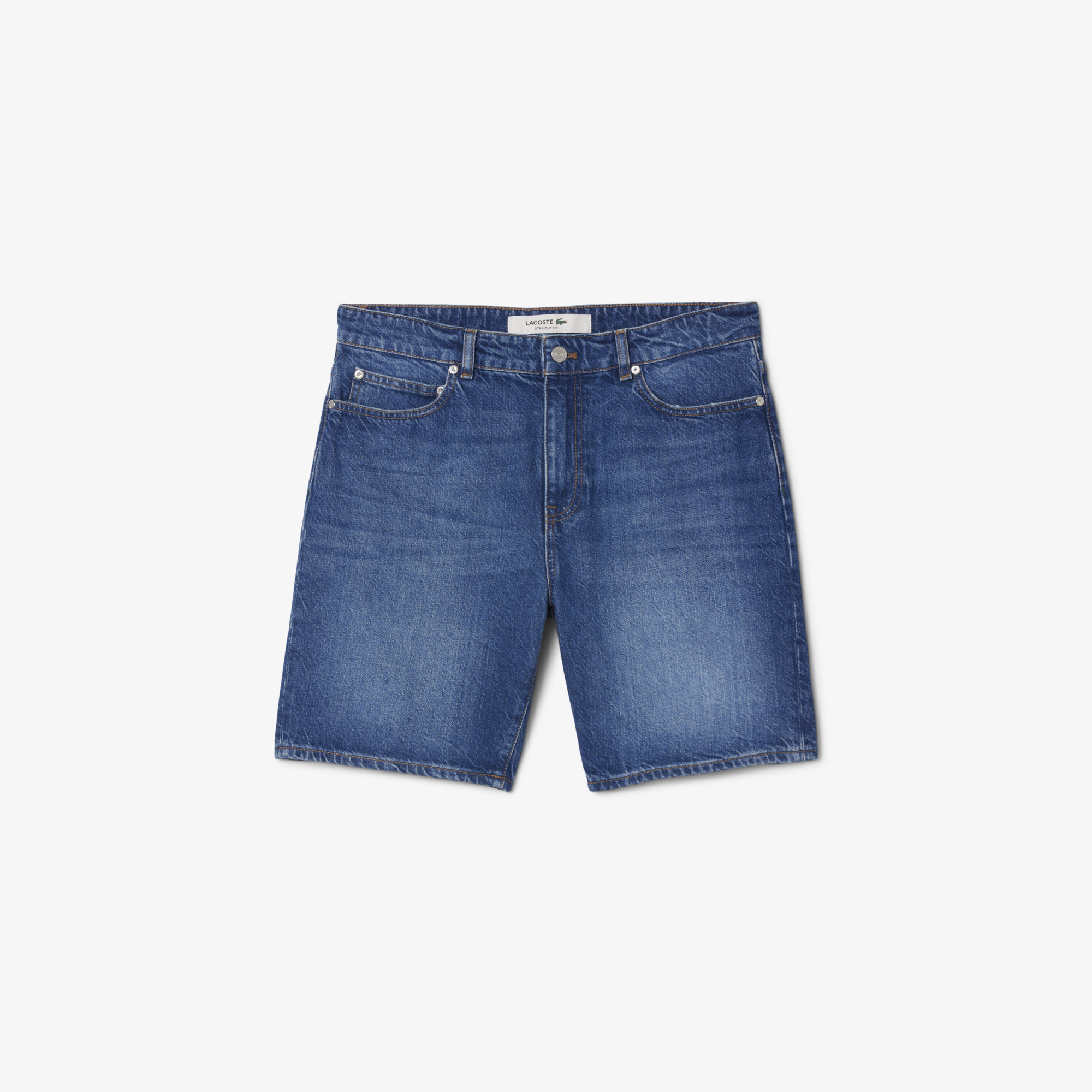 Quần Ngắn Bermuda Lacoste Nam Dáng Thẳng Chất Liệu Denim