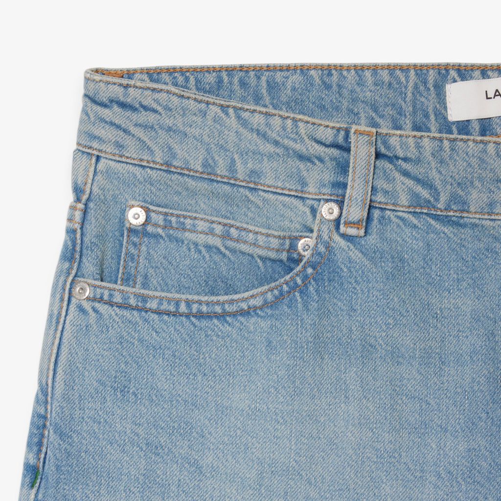 Quần Ngắn Bermuda Lacoste Nam Dáng Thẳng Chất Liệu Denim