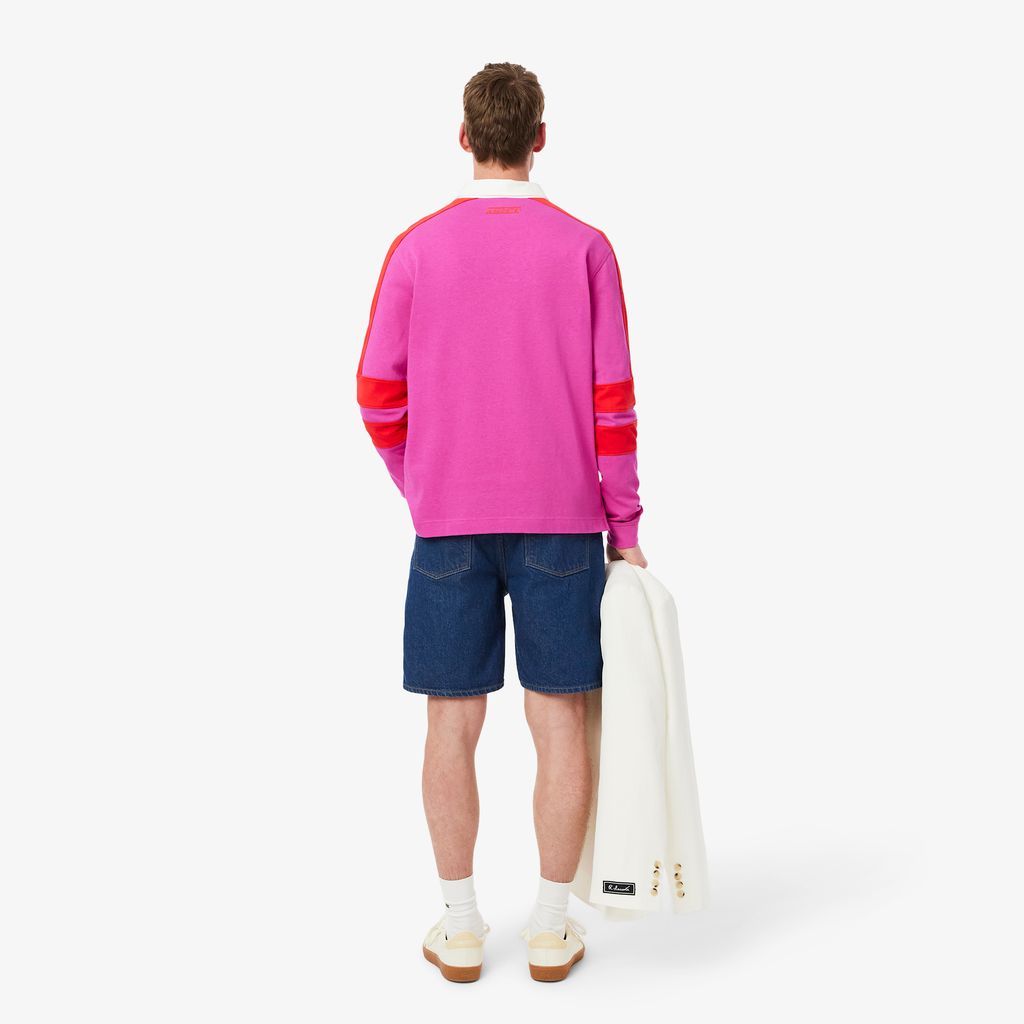 Quần Ngắn Bermuda Lacoste Nam Dáng Thẳng Chất Liệu Denim