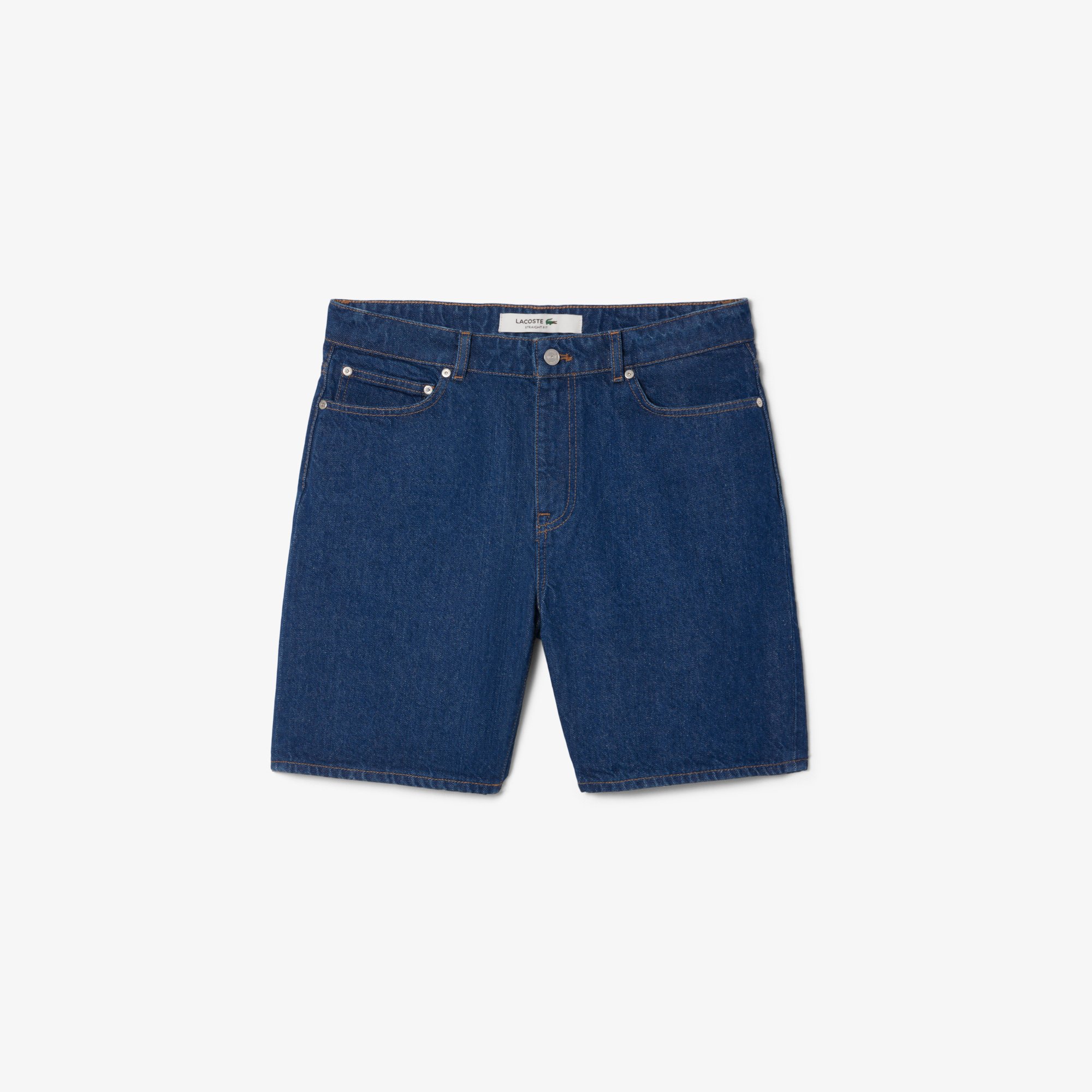 Quần Ngắn Bermuda Lacoste Nam Dáng Thẳng Chất Liệu Denim