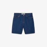 Quần Ngắn Bermuda Lacoste Nam Dáng Thẳng Chất Liệu Denim
