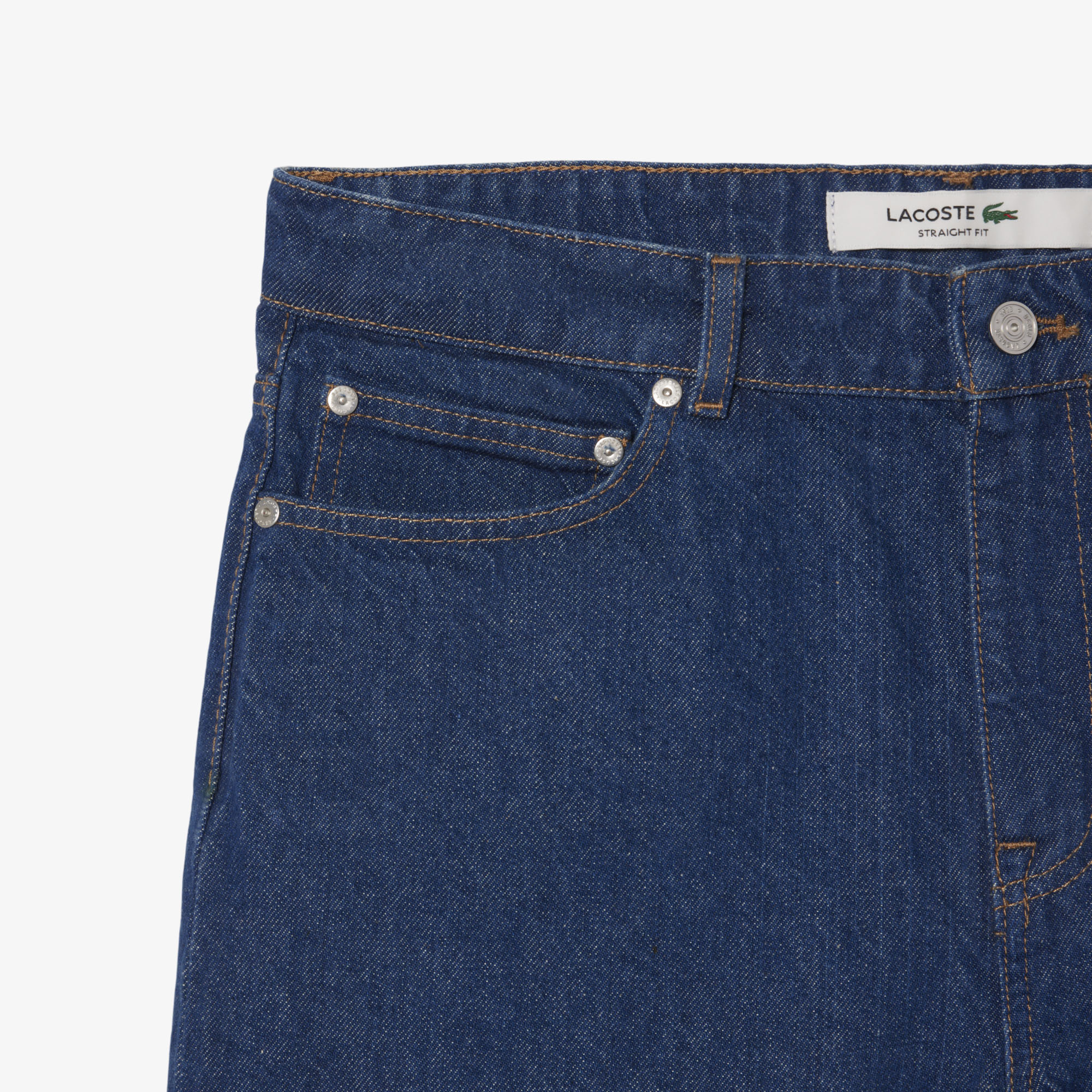 Quần Ngắn Bermuda Lacoste Nam Dáng Thẳng Chất Liệu Denim