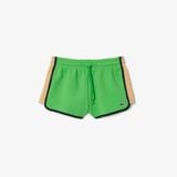 Quần Ngắn Lacoste Nữ Piqué Có Đường Viền Phối Màu