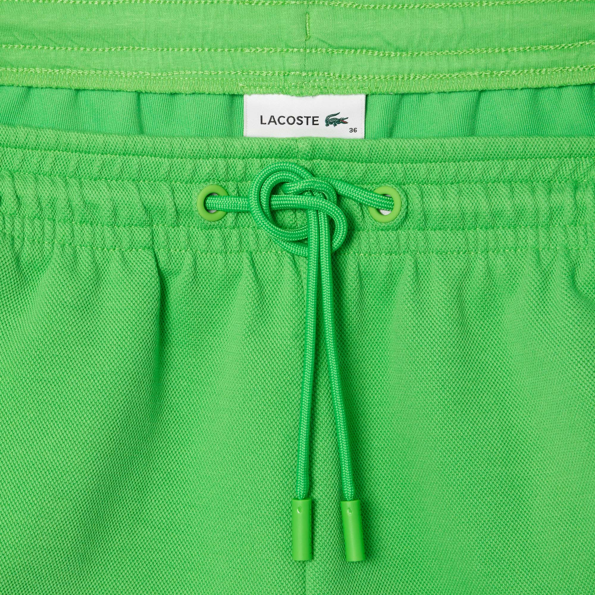 Quần Ngắn Lacoste Nữ Piqué Có Đường Viền Phối Màu
