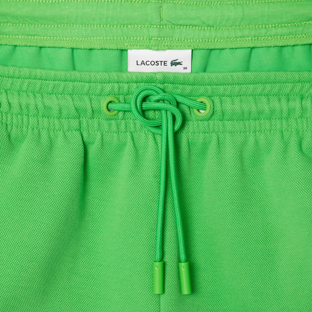 Quần Ngắn Lacoste Nữ Piqué Có Đường Viền Phối Màu
