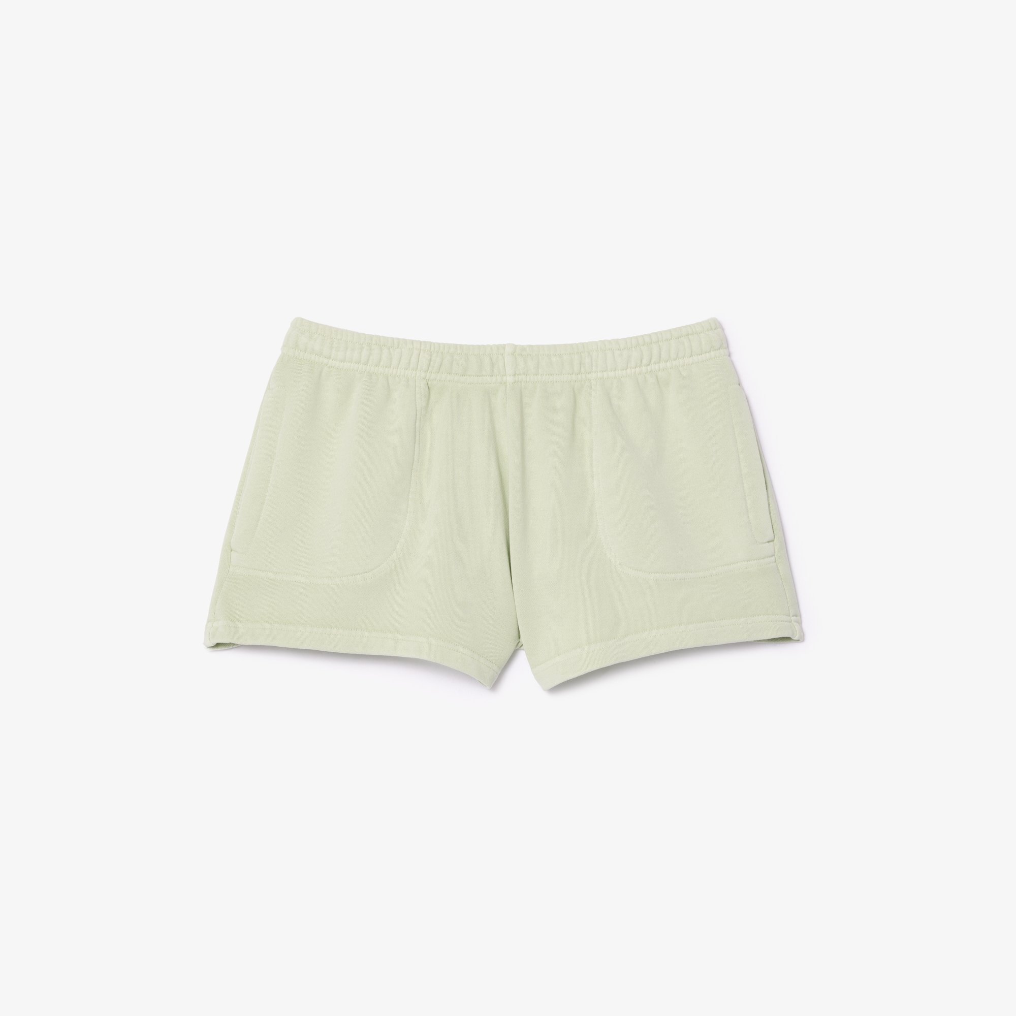 Quần Ngắn Lacoste Nữ Màu Nhuộm Tự Nhiên Chất Liệu Fleece