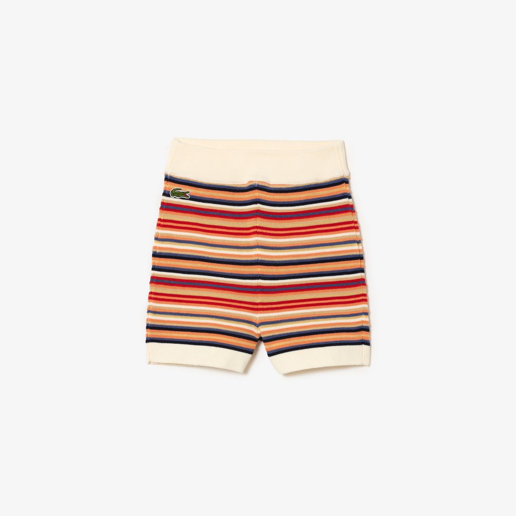 Quần Ngắn Lacoste Nữ Thắt Lưng Tương Phản