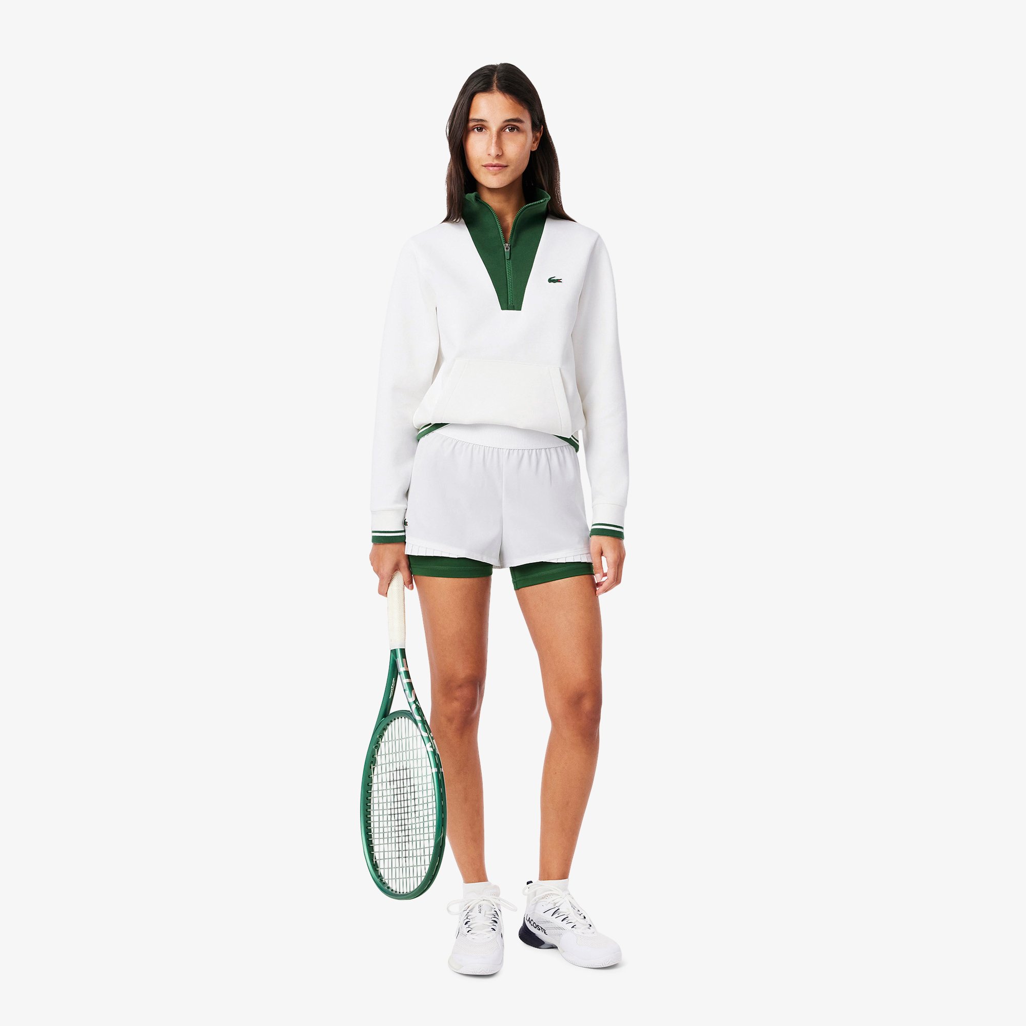 Quần Ngắn Tennis Lacoste Nữ Có Lớp Lót Công Nghệ Ultra Dry