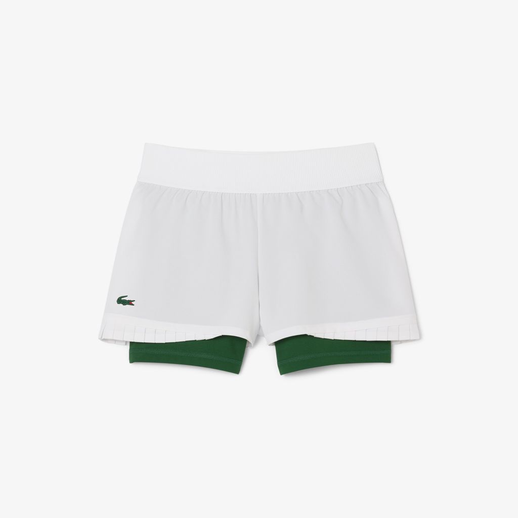Quần Ngắn Tennis Lacoste Nữ Có Lớp Lót Công Nghệ Ultra Dry