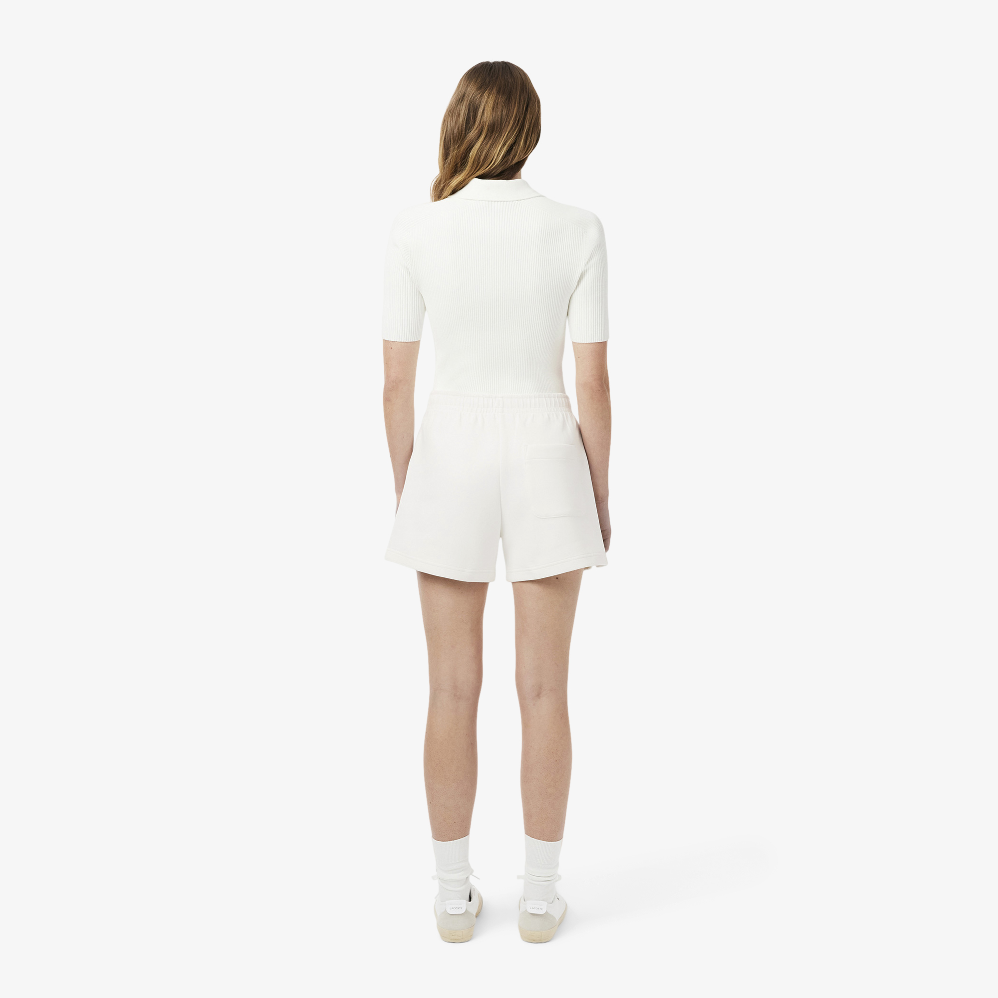 Quần Ngắn Lacoste Nữ Chất Liệu Piqué Hai Mặt