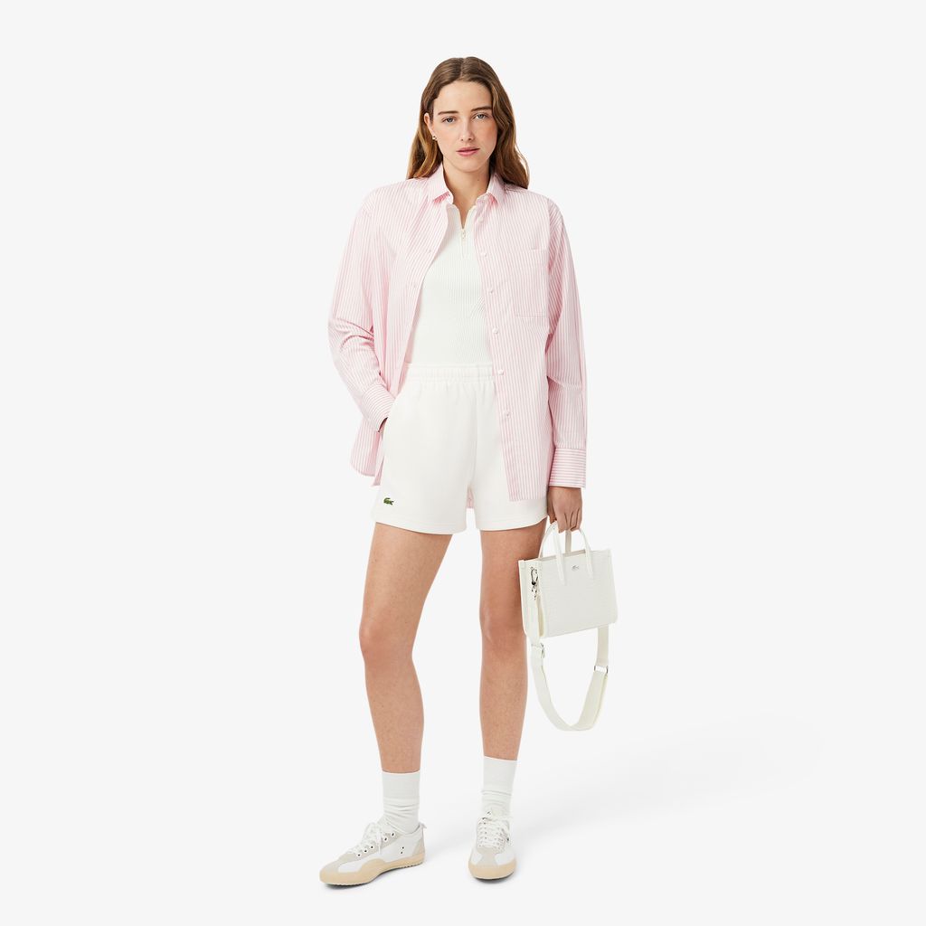 Quần Ngắn Lacoste Nữ Chất Liệu Piqué Hai Mặt