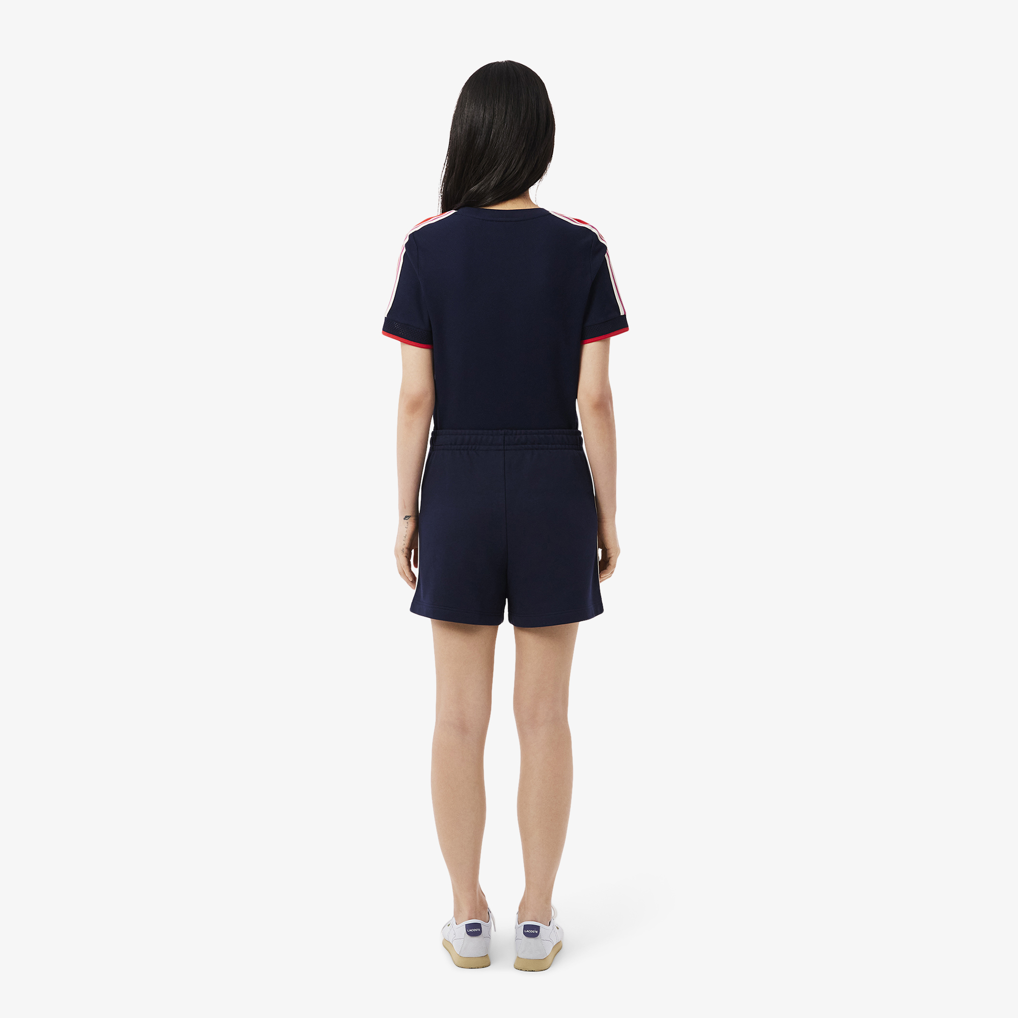 Quần Ngắn Lacoste Nữ Chất Liệu Nỉ Sản Xuất Tại Pháp