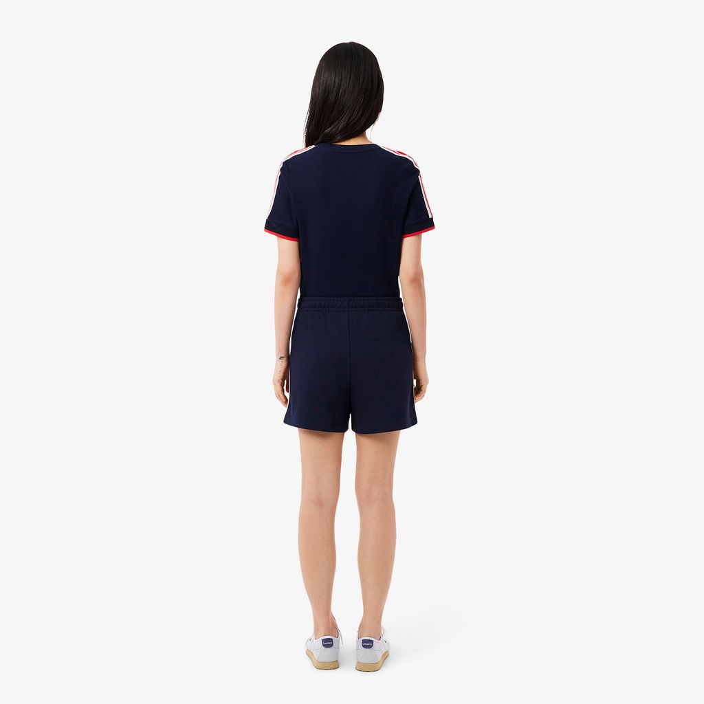 Quần Ngắn Lacoste Nữ Chất Liệu Nỉ Sản Xuất Tại Pháp