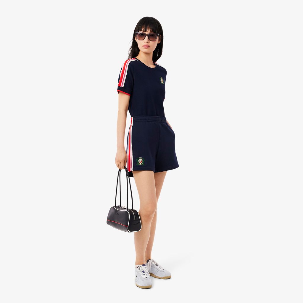 Quần Ngắn Lacoste Nữ Chất Liệu Nỉ Sản Xuất Tại Pháp