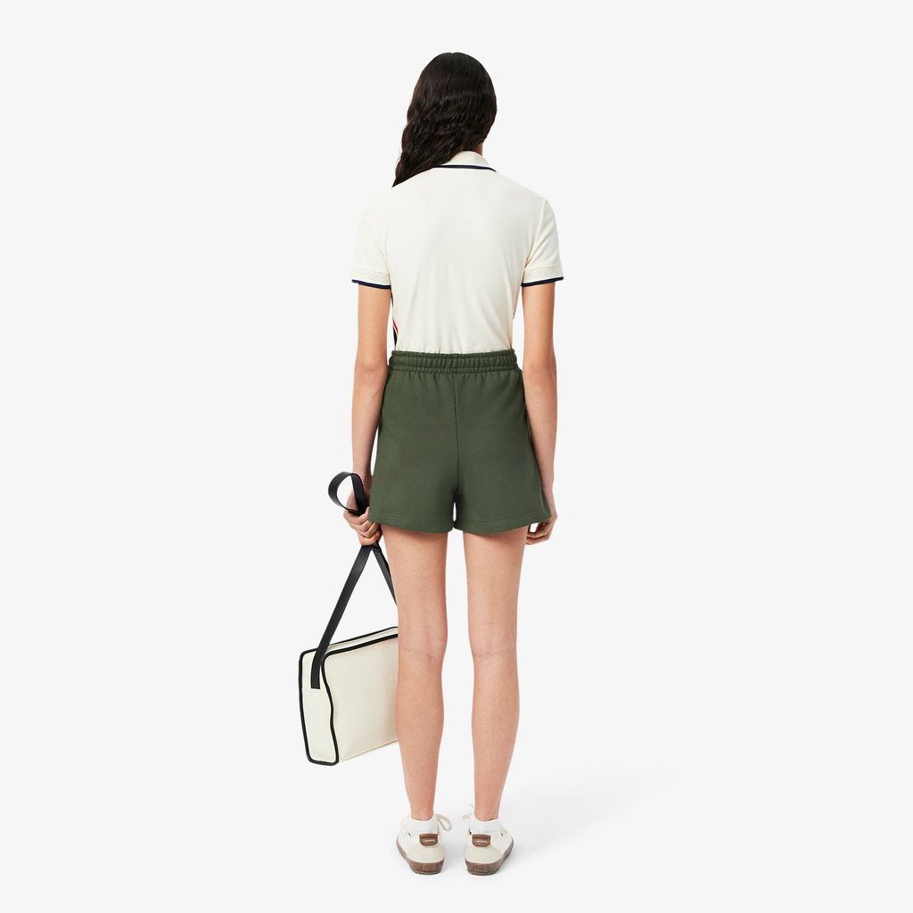 Quần Ngắn Lacoste Nữ Chất Liệu Nỉ Sản Xuất Tại Pháp