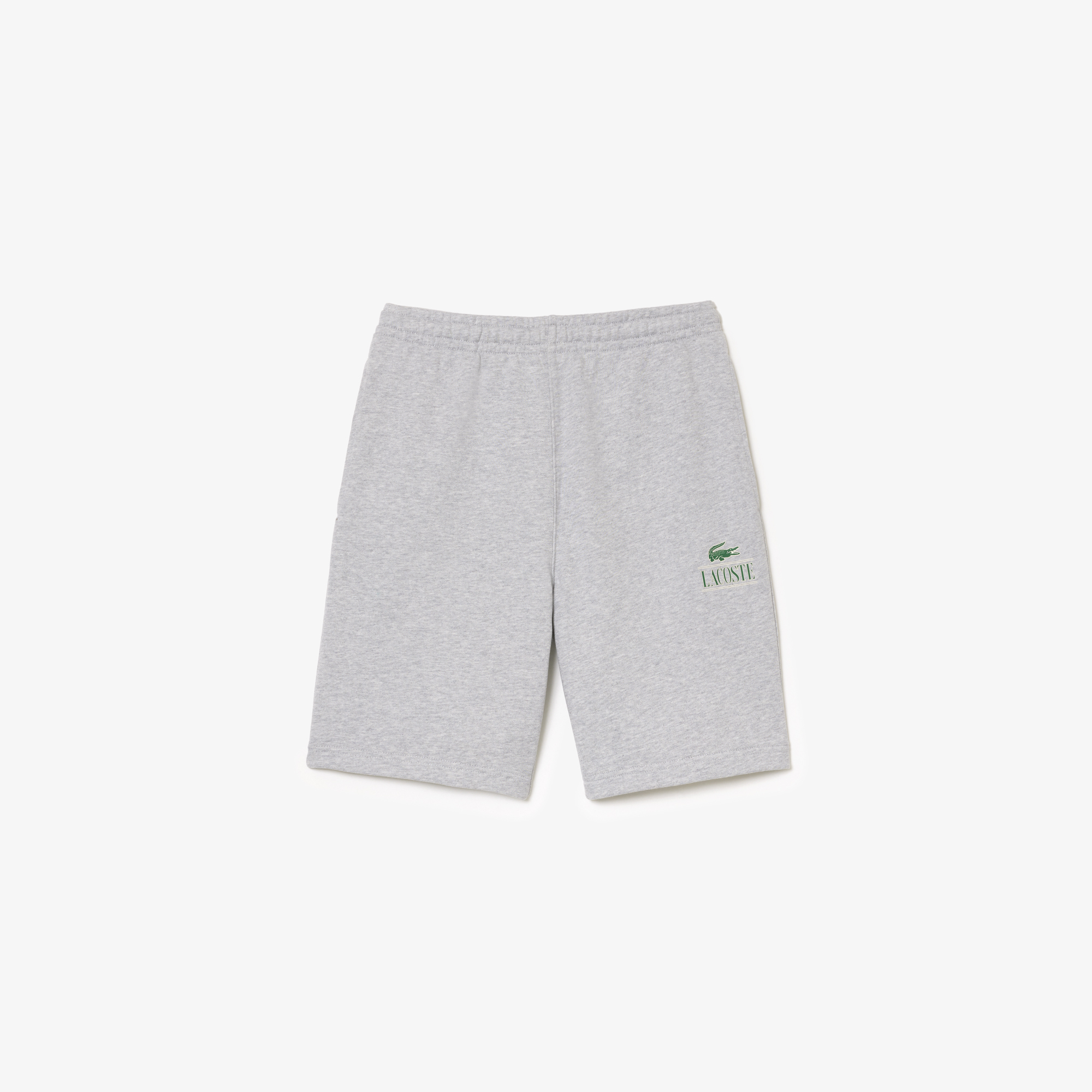 Quần Ngắn Lacoste Unisex Họa Tiết In Chất Liệu Fleece