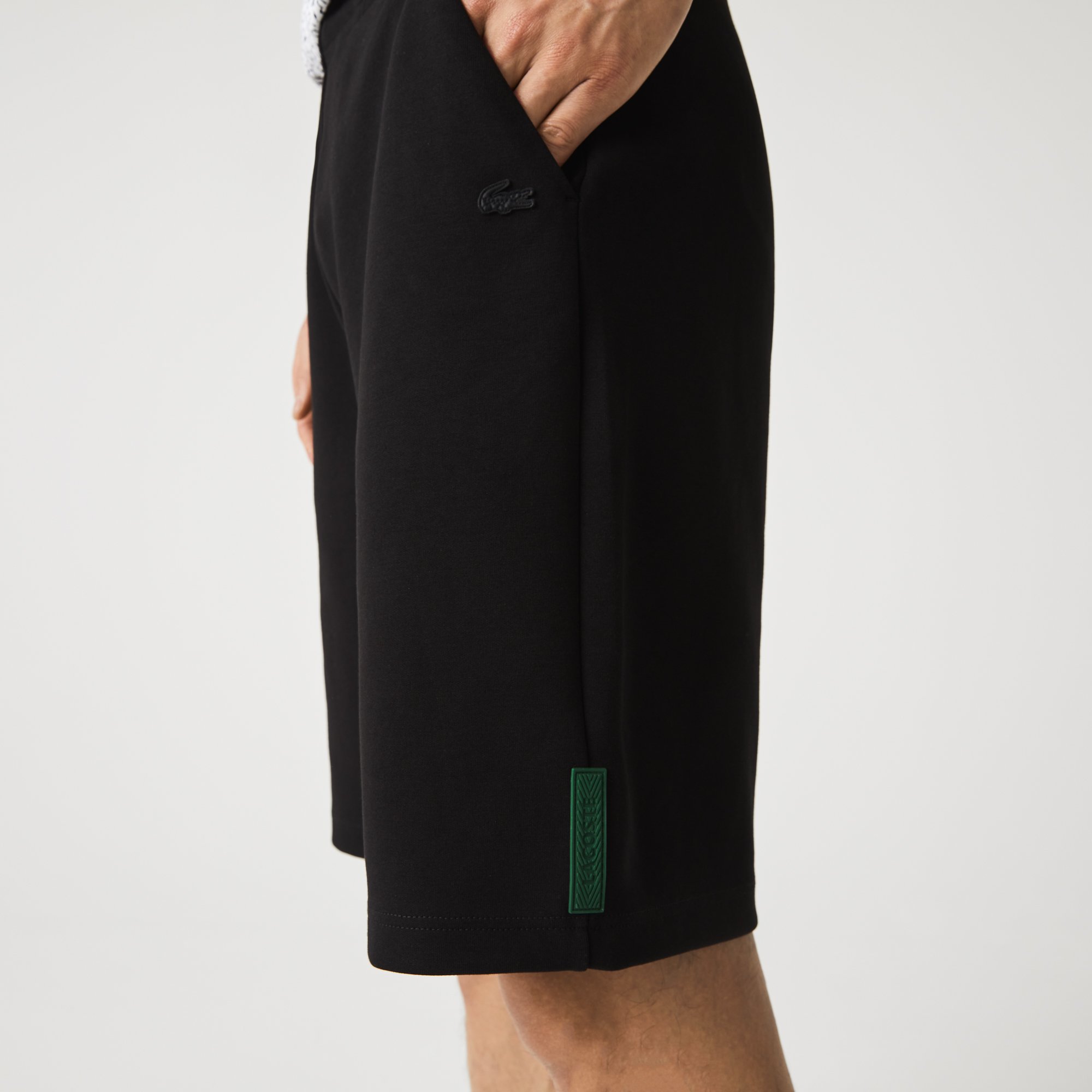 Quần Ngắn Lacoste Nam Dáng Suông Chất Liệu Cotton Co Giãn