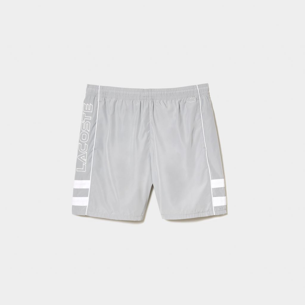 Quần Ngắn Lacoste Nam Dáng Suông Chất Liệu Fiber Tái Chế Họa Tiết Thêu