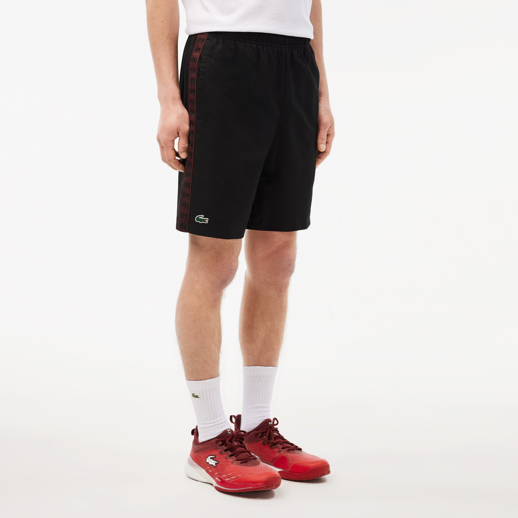 Quần Ngắn Tennis Lacoste Nam Chất Vải Taffeta Kim Cương