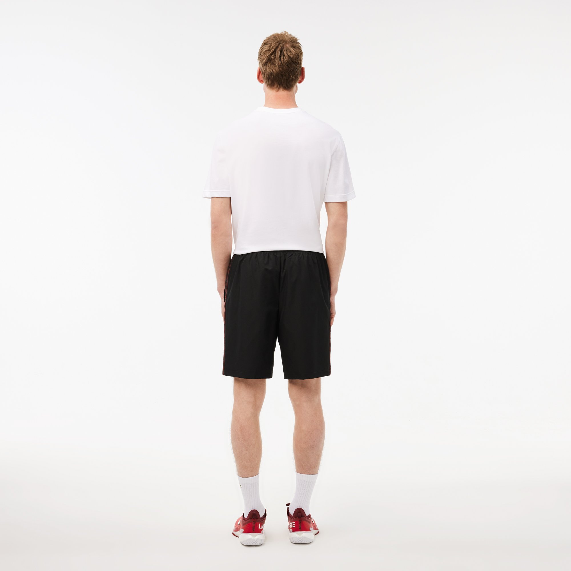 Quần Ngắn Tennis Lacoste Nam Chất Vải Taffeta Kim Cương