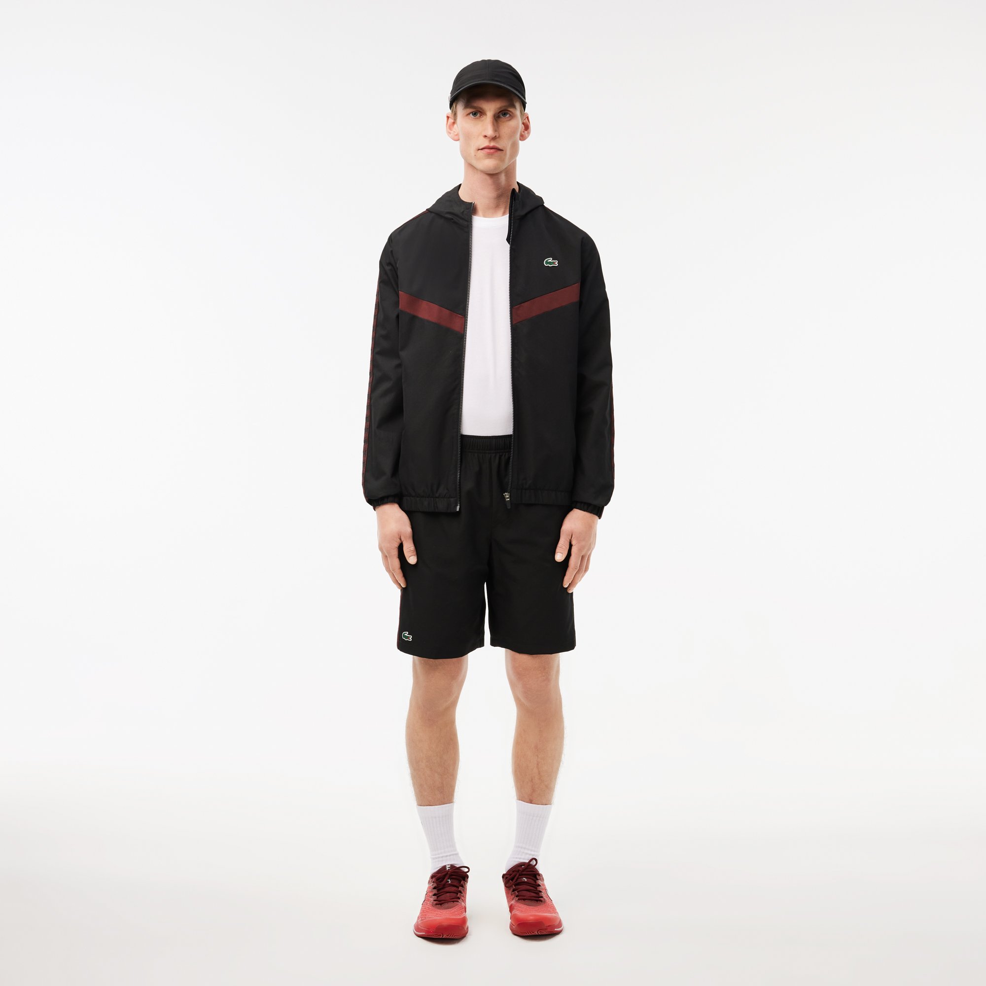 Quần Ngắn Tennis Lacoste Nam Chất Vải Taffeta Kim Cương