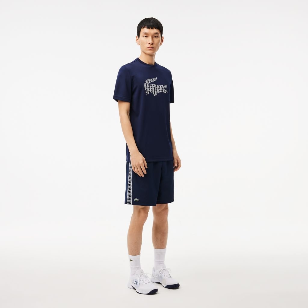 Quần Ngắn Tennis Lacoste Nam Chất Vải Taffeta Kim Cương