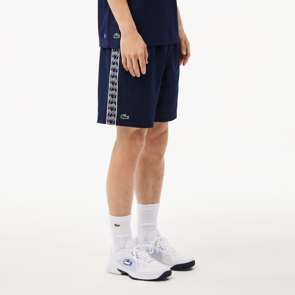 Quần Ngắn Tennis Lacoste Nam Chất Vải Taffeta Kim Cương