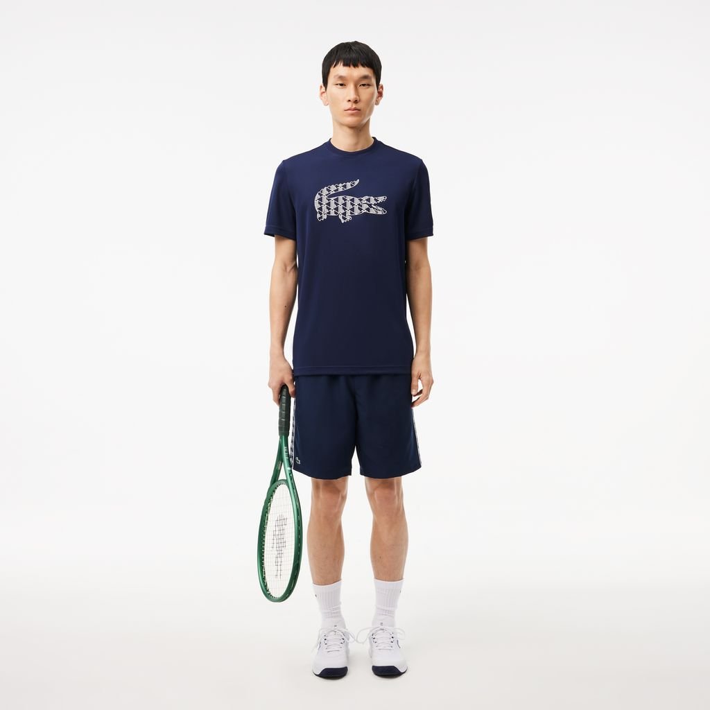 Quần Ngắn Tennis Lacoste Nam Chất Vải Taffeta Kim Cương