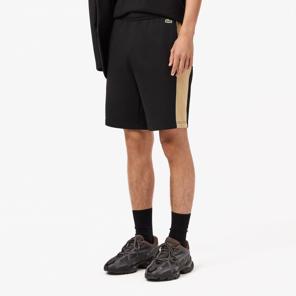 Quần Ngắn Lacoste Nam Dáng Suông Chất Liệu Fleece