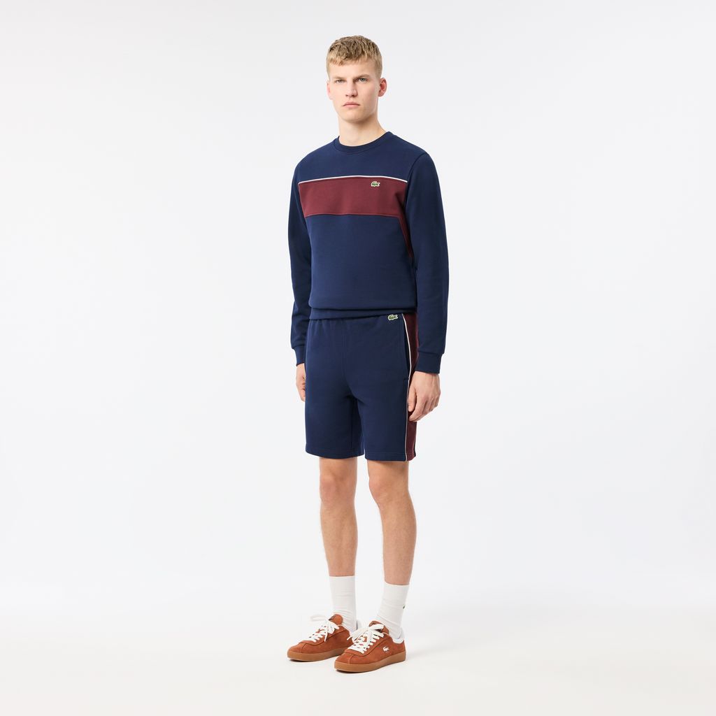 Quần Ngắn Lacoste Nam Dáng Suông Chất Liệu Fleece