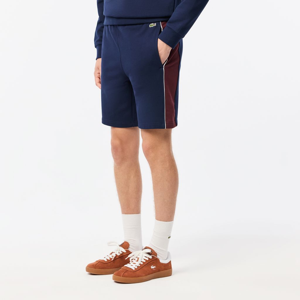 Quần Ngắn Lacoste Nam Dáng Suông Chất Liệu Fleece