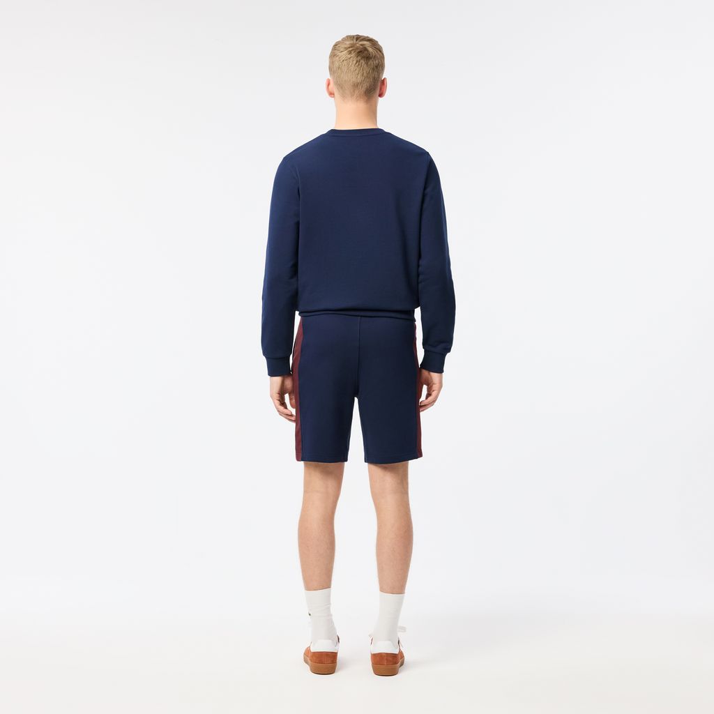 Quần Ngắn Lacoste Nam Dáng Suông Chất Liệu Fleece