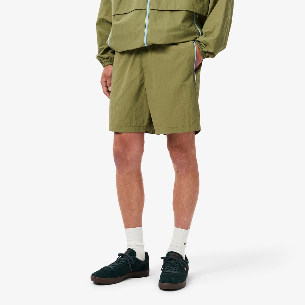 Quần Ngắn Lacoste Nam Dáng Rộng Túi Có Khóa Kéo