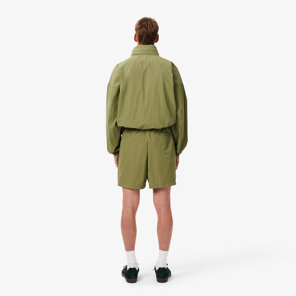 Quần Ngắn Lacoste Nam Dáng Rộng Túi Có Khóa Kéo