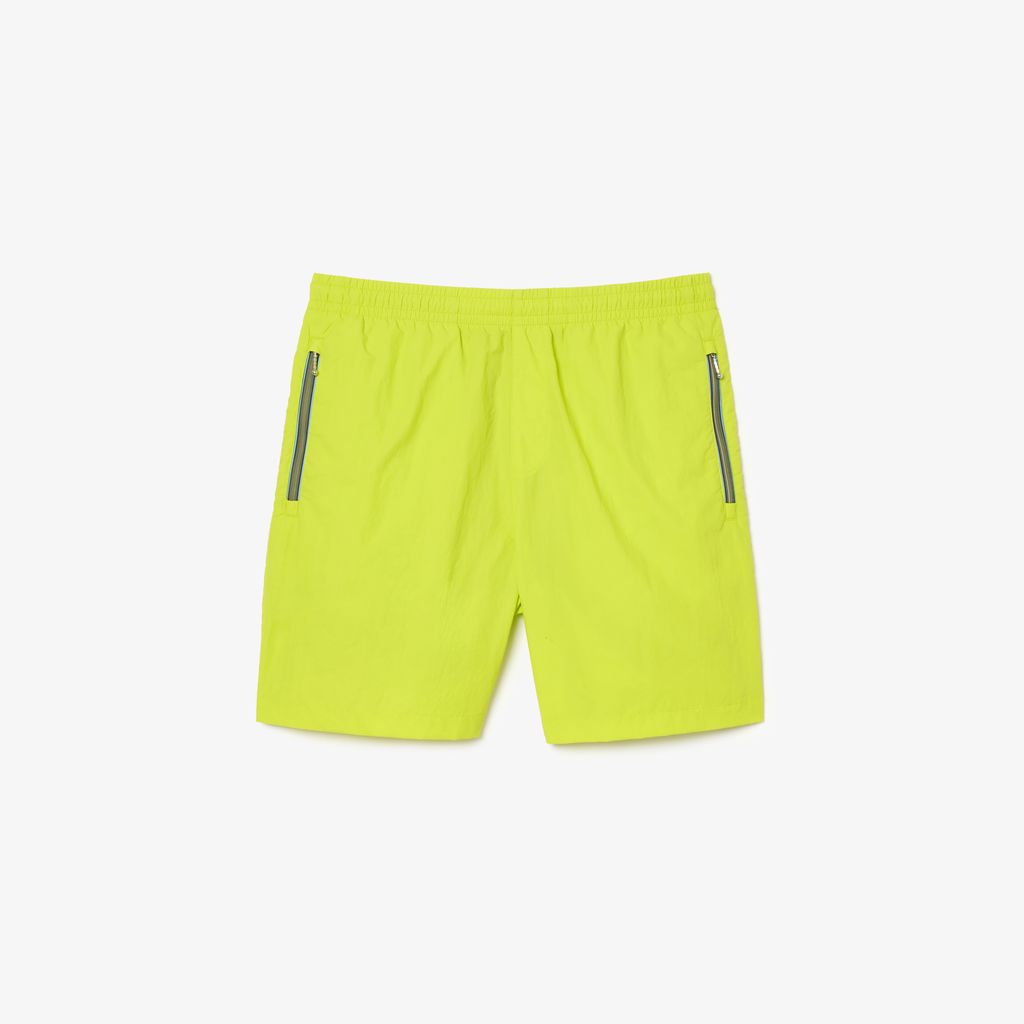 Quần Ngắn Lacoste Nam Dáng Rộng Túi Có Khóa Kéo